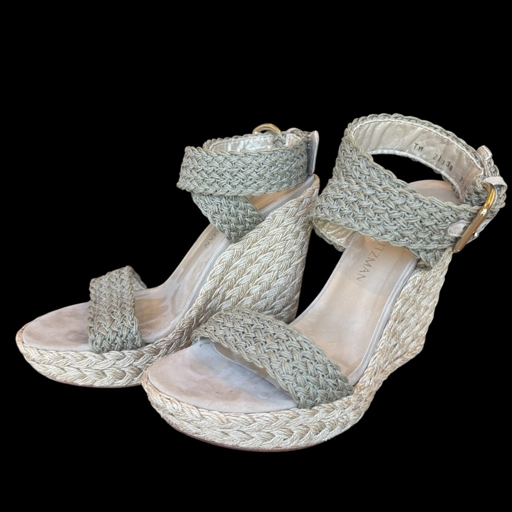 Authentic Stuart Weitzman Alex Espadrilles Sandal… - image 1